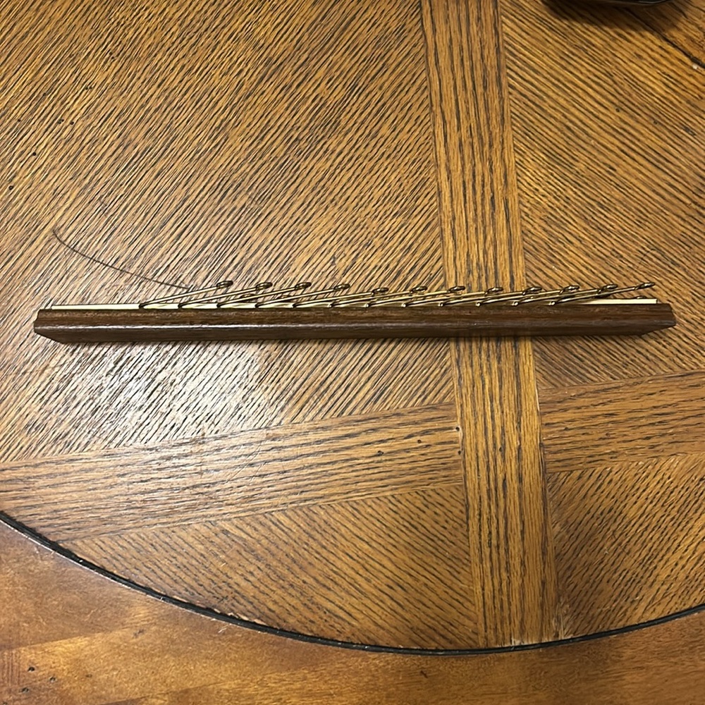 Vintage Swank Metal Tie Rack In Box - Picture 7 of 12